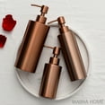thumbnail image 5 of Rose Gold Liquid Soap Dispenser 304 Stainless Steel Sink Soap Container Bathroom Shampoo Holder Shower Gel Bottle (Style 5), 5 of 7