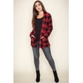 thumbnail image 4 of Red Buffalo Plaid Cardigan with Elbow Patch_Plus, 4 of 8