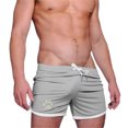 thumbnail image 2 of SOOMLON Men's Classic Fit Shorts Beach Shorts Summer Fast Drying Sports Shorts Gray XXL, 2 of 3