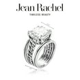 thumbnail image 6 of Jean Rachel Jewelry 925 Sterling Silver Statement Ring with White Cushion Shaped Cubic Zirconia, 6 of 8