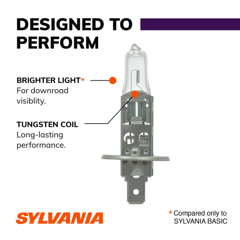 Sylvania H1 XtraVision Halogen Headlight Bulb, Pack of 1 