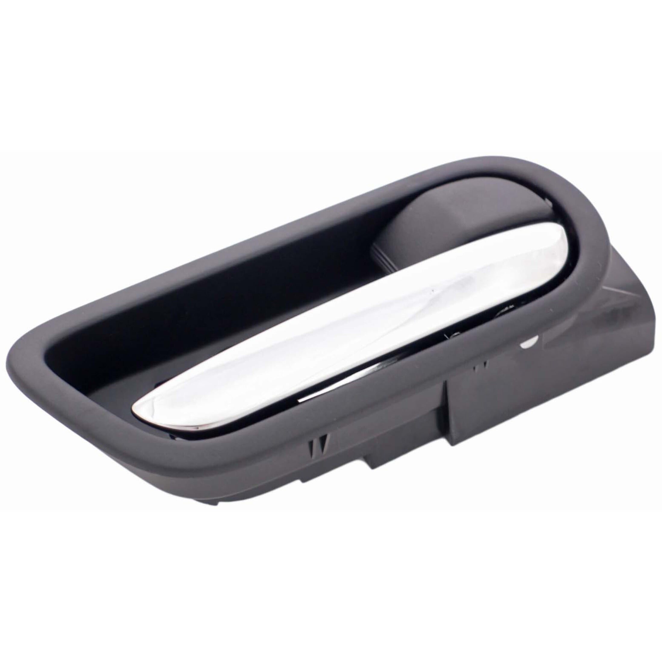 Dorman 93875 Rear Passenger Side Interior Door Handle for Specific Mazda Models, Chrome Lever; Black Housing