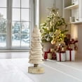 thumbnail image 4 of Hometravel Wooden Christmas Tree Decor, Log Style Tabletop Christmas Craft, Natural Holiday Atmosphere Decoration for Home, Office, Mantel, 4 of 5