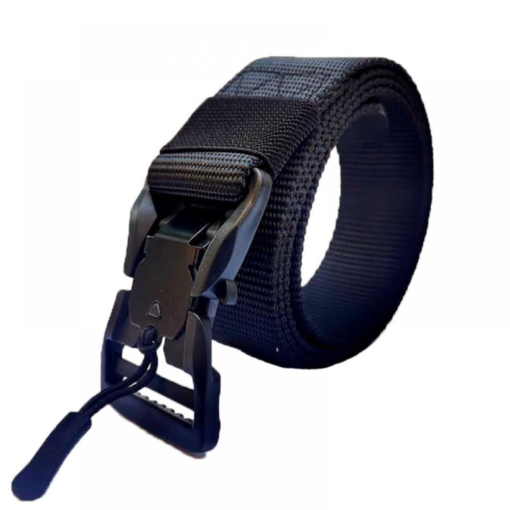 2PCS 1.5" Mens Casual Nylon Web Belt Mixed Color Sports Double Loop Buckle Belts 