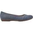 thumbnail image 2 of Women's Cliffs by White Mountain Clara Flat Dark Blue Denim Canvas 6.5 W, 2 of 6