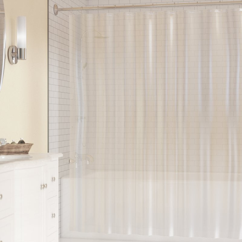 Interdesign Peva 3 Gauge Shower Curtain, Interdesign X Long Shower Curtain Liner Clear