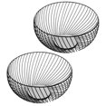 thumbnail image 4 of Fruit Wire Basket Black Iron Wire Fruit Basket for Storage 2Pcs Hollow Container, 4 of 4