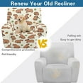 thumbnail image 4 of Kuiaobaty Capybara Orange Print Recliner Couch Cover Heavy Duty Reclining Slipcover Breathable Recliner Chair Cover Washable Reclining Sofa Slipcover with Elastic Bottom for Living Room, 4 of 8