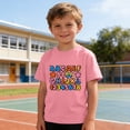 thumbnail image 6 of Boys Educational T-Shirt Alphabet and Numbers Print Short Sleeve 100% Cotton Pink Graphic Tee for Kids Kids, Back to School & Play,Size 7 T, 6 of 9