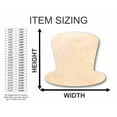 thumbnail image 2 of Unfinished Wood Hat - Magician's Top Hat- Craft up to 46" DIY 5" / 1/4", 2 of 3