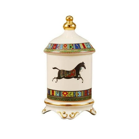

Panda Superstore PL-HOM16439921-KELLY00929-RP Home Decor European Style Black & White Creative Ceramics Toothpick Holder