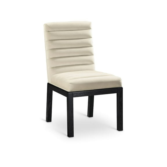 Meridian Furniture Evelyn Cream Velvet Dining Chair