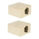 thumbnail image 1 of 2 cajas de madera sin terminar, contenedor de almacenamiento para el hogar, cofre del tesoro, soporte para Estilo C, 1 of 8