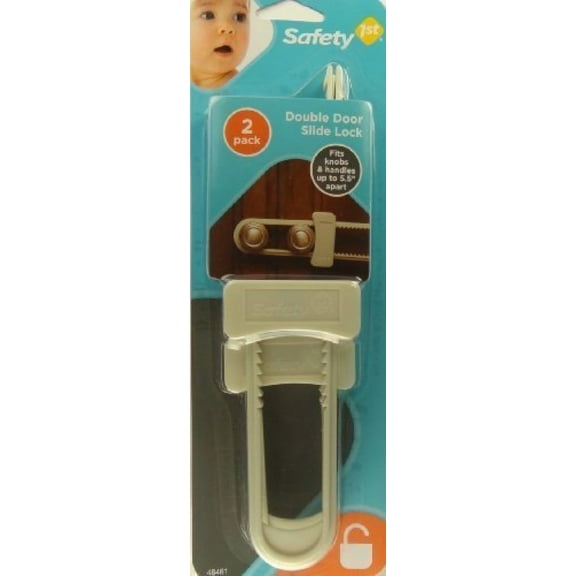 Safety 1st Double Door Slide Lock. 2 Pk