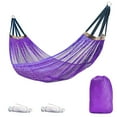 thumbnail image 1 of Hamac de Camping, Hamac en Maille de Nylon Super Doux et Respirant, Hamacs Portables Doubles et Simples, Accessoires de Camping pour Randonnée Intérieure et Extérieure, Sac à Dos, Jardin, Plage, 1 of 8