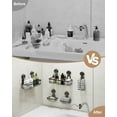 thumbnail image 5 of Shower Caddy Suction Cup 5 Pack, No Drilling & Removable Shelf for Bathroom with Large Capacity, Powerful Organizer Max Hold 40 lbs, Waterproof Shelf, Black, 5 of 8