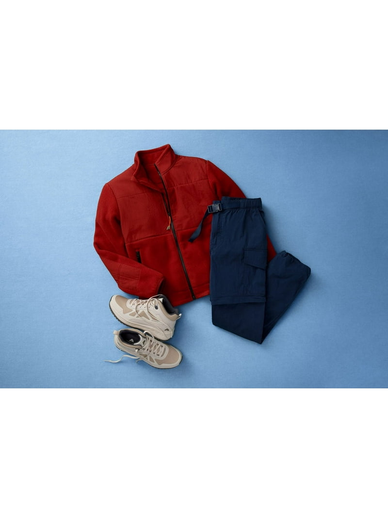 Ozark Trail Men's & Big Men's Mixed Media Fleece Jacket, Sizes S