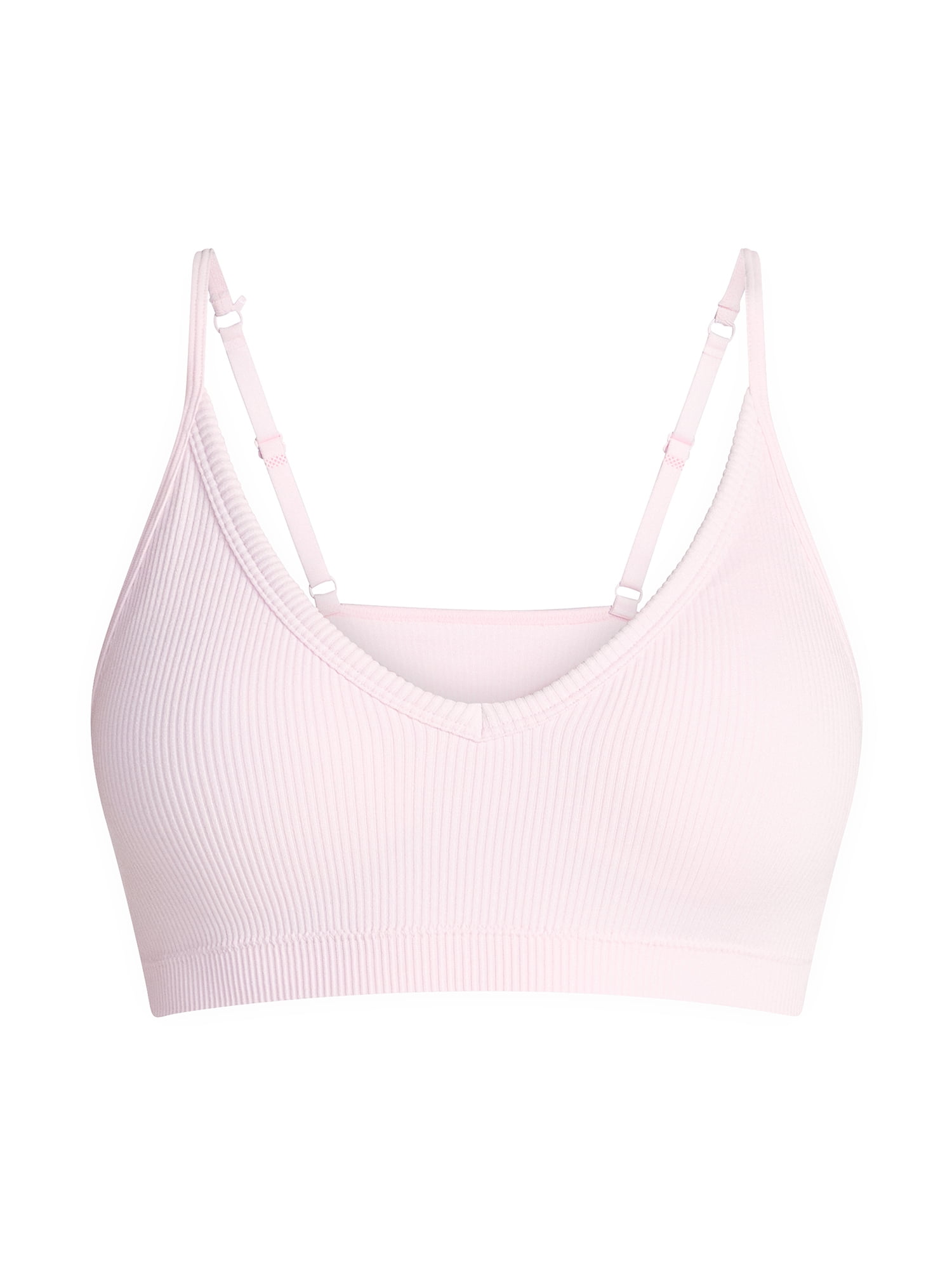 No Boundaries Seamless Ribbed Triangle Bralette, Sizes XS-XXXL