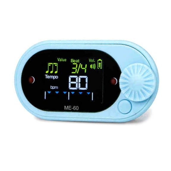 Sports Metronome Electronic Metronome Practice Trackers with Back Clip Chromatic Tuner ABS Texture for Music Lover