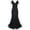 Black, variant on TMOYZQ Women's Floor Length Bodycon Sequin Maxi Dress V Neck Short Sleeve Sparkly Glitter Mermaid Tulle Dress Formal Evening Party Gowns Prom Dress