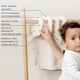 thumbnail image 3 of 3 Sprouts Juego de 8 divisores para armario de bebé – Colgador organizador de ropa para niños pequeños, etiquetas de tamaño de doble cara – Organización de guardería para ropa de recién nacido, bebé,, 3 of 9