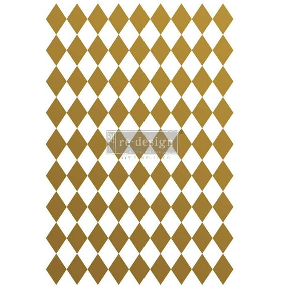 Gold Harlequin Redesign with Prima Transfer