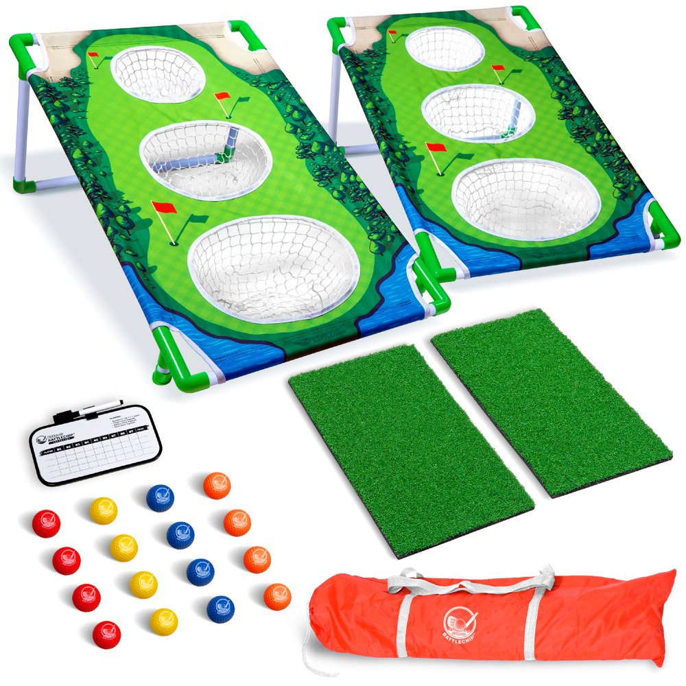 GoSports BattleChip MATCH Backyard Golf Cornhole Game Includes 2