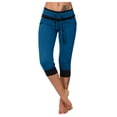 thumbnail image 2 of DHFJKG Crop Yoga Pants For Women Buttery Soft Stretchy Fitness Running Gym Sports Capri Pants With Drawstring, 2 of 4
