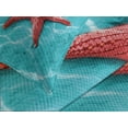 thumbnail image 4 of Ambesonne Starfish Quilted Bedspread Set 3 Pcs, Vivid Blue Water, King Size, Aqua Red, 4 of 5