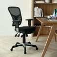 thumbnail image 4 of Flash Furniture Nicholas Ergonomic Mid-Back Swivel Office and Gaming Chair, Black, 4 of 21