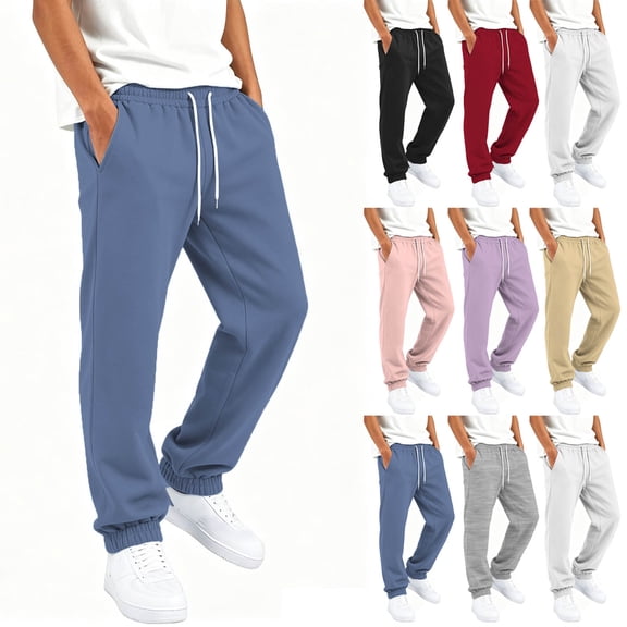 Miqool Girls Baggy Sweatpants Elastic Waist Drawstring Loose Fit Casual Fleece Jogger Sweat Pants with Pockets