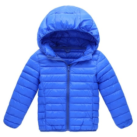 

Popvcly Winter Down Coats Outerwear Toddler Kids Boys Girls Lightweighet Hooded (Padded) Puffer Jacket 2-7T