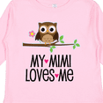 thumbnail image 4 of Inktastic My Mimi Loves Me Girls Owl Girls Long Sleeve Toddler T-Shirt, 4 of 5