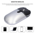 thumbnail image 2 of Ratón Inalámbrico Recargable Mute Quiet Click Mouse Ratón Ergonómico Conexión 2.4G 800/1200/1600Dpi Tecla De Acceso Directo De Escritorio Delgado Para Pc Laptop Notebook Cateissary EL014172-05, 2 of 6