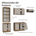 thumbnail image 4 of Cocina Integral Completa Armario de Vidrio Madesa Agata MN 4, 4 of 5