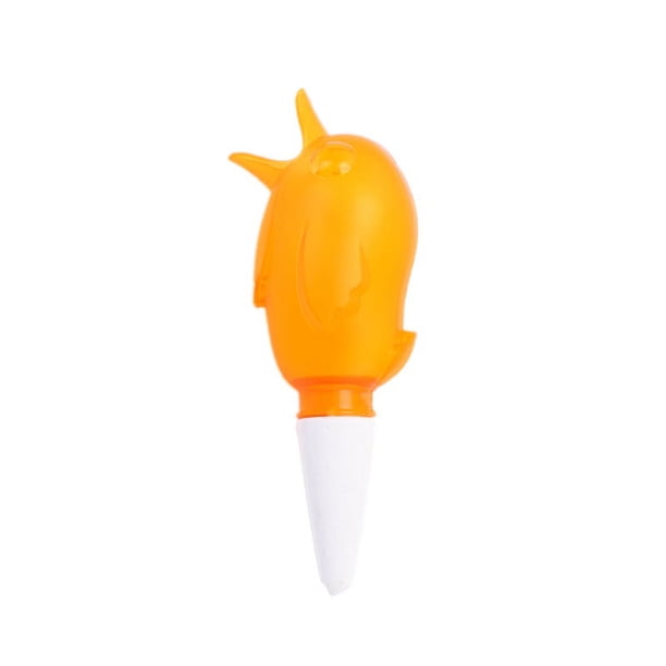 unidad (naranja) Kit de riego por gota, dispositivo de riego automático, bebedero para plantas con forma de pájaro, bebederos para plantas de interior y exterior, maceta decorativa para flores
