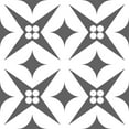 thumbnail image 6 of Mi Alma Gray Floral Peel & Stick Tiles - Vinyl Backsplash 8x8, 6 of 11