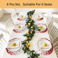 thumbnail image 5 of Ombre Red Polka Dot Round 13 Inch Placemats Set of 4, Abstract Watercolor Geometric Gradient HeatResistant Non Slip Place Mats for Dining Table, Wipeable Braided Kitchen Table Mats for Housewarming, 5 of 9