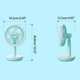 thumbnail image 5 of Tibvox 3 Speed Camping Fan with LED Light 2400mAh Hanging Tent Fan USB Rechargeable Fan, 5 of 19