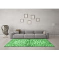 thumbnail image 3 of Ahgly Company Indoor Square Medallion Emerald Green Traditional Area Rugs, 8' Square, 3 of 4