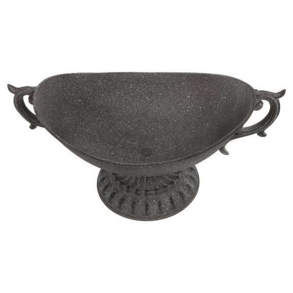 Masteelf Metal Urn Planters Antique Iron Plant Pot Decorative Rustic Flower Pot Urn Planter for Garden Patio Front Porch