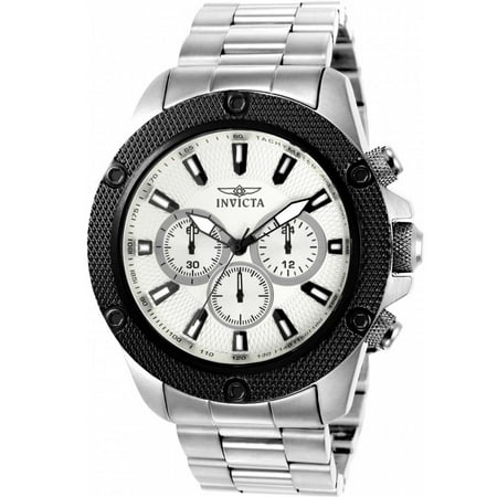 Silver Timepiece - 22718 Men's 'Pro Diver' Quartz Stainless Steel Casual Watch