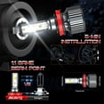 thumbnail image 5 of Applies to Led Light Headlight Kit H9 H11 H8 30000lm For Nissan High/Low, 5 of 10