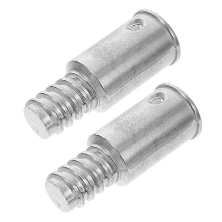 Soimiss 2Pcs Durable Alloy Threaded Pole Replacement Tips for Extension Handles
