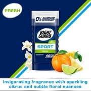 Right Guard Sport Aluminum-Free Deodorant Invisible Solid Stick, Fresh, 3 Ounce (Pack of 4)