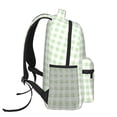 thumbnail image 3 of Pofeuu Pistachio Green Checkboard Print Backpack for Men and Women - Basic Bookbag Casual Daypack Backpacks for College Work Travel-One Size, 3 of 5