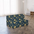 thumbnail image 4 of Sunflower Foldable Mattress, Helianthus Floral Petals, 74.8" x 39.4", Dark Sky Blue Mustard, by Ambesonne, 4 of 6