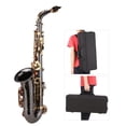 thumbnail image 3 of Saxofón Saxofón Eb Mi bemol Saxofón alto Sax Cuerpo de latón niquelado con grabado Llaves de nácar Instrumento de viento de madera con estuche de transporte Cepillo de tela para pulir Correas de cuell TOMSHOO Saxofón, 3 of 6