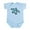 Sky Blue, variant on CafePress - Blue Hawaiian Print Turtle Infant Bodysuit - Baby Light Bodysuit, Size Newborn - 24 Months