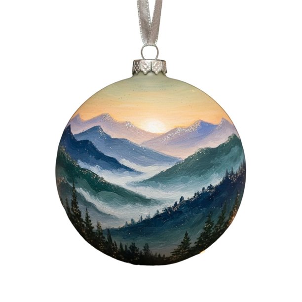Ireezec Natural Wonders ries Christmas Ball Flat Acrylic Ornament Hanging Pendant for Holiday Tree Decorations Winter Festival Home Party Decorative Gift